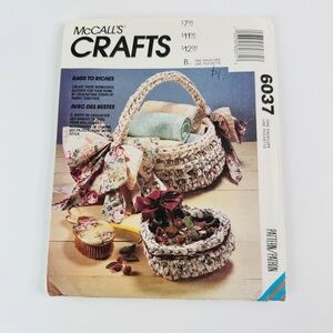 McCall's Crafts Pattern 6037 Uncut
